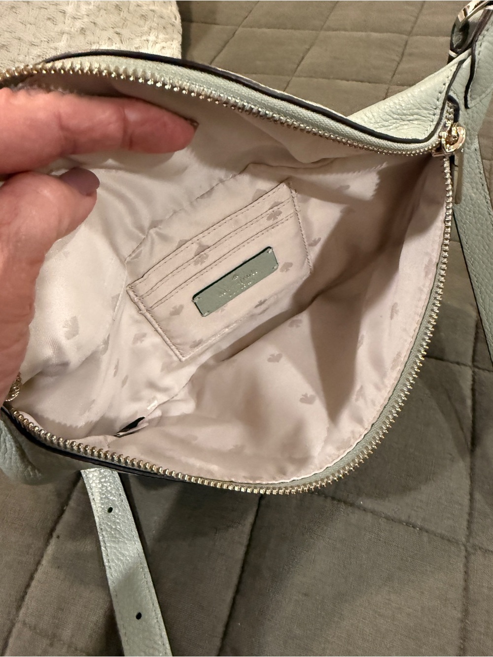 kate spade mint green leather belt bag - Picture 5 of 9